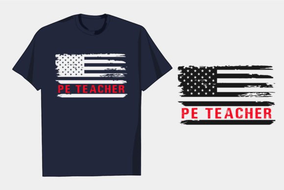 American PE Teacher T Shirt Design