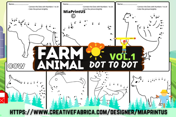 Farm Animals Join the Dots 1-20