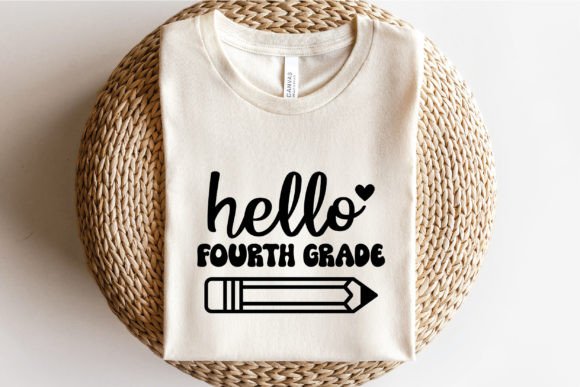Fourth Grade SVG, Hello Fourth Grade SVG