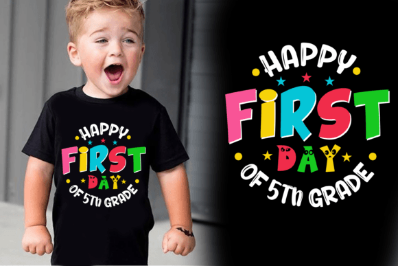 Happy First Day of 5th Grade T-shirt: A Back-to-School Essential