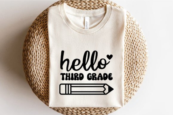 Hello Third Grade Svg