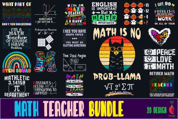Math Teacher SVG Bundle: A Creative Resource for Educators and Designers