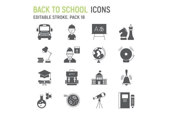 School Glyph Icon Set: A Comprehensive Overview for Educators and Designers