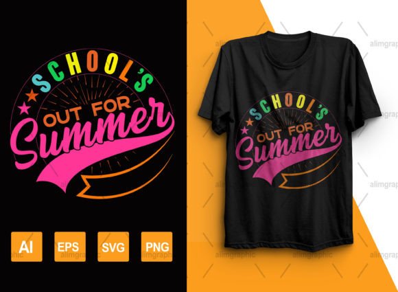 School's Out for Summer T-Shirt Design
