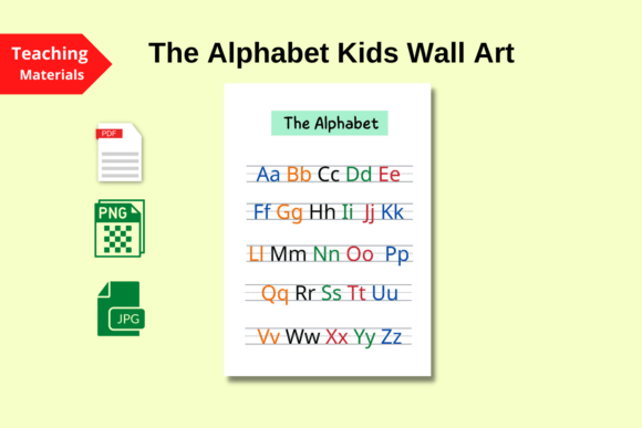 The Alphabet Kids Wall Art: A Creative Learning Tool for Home and Classroom